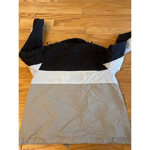 Ashley by 26 International Women colorblock full zip slash pockets windbreaker M - Picture 7 of 9